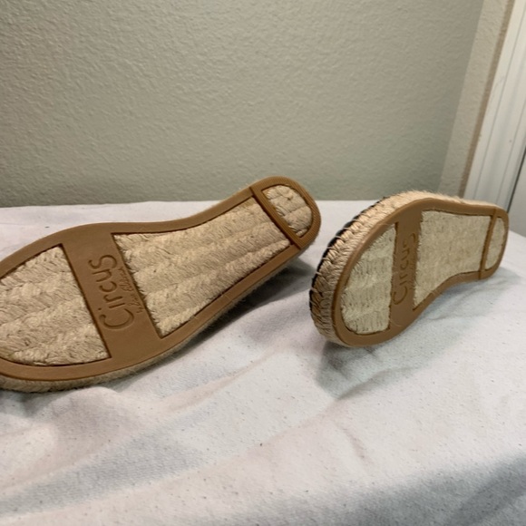 Circus by Sam Edelman Leni "Fries B4 Guys" Blue Espadrille Flats - Size 8.5 - Picture 6 of 7